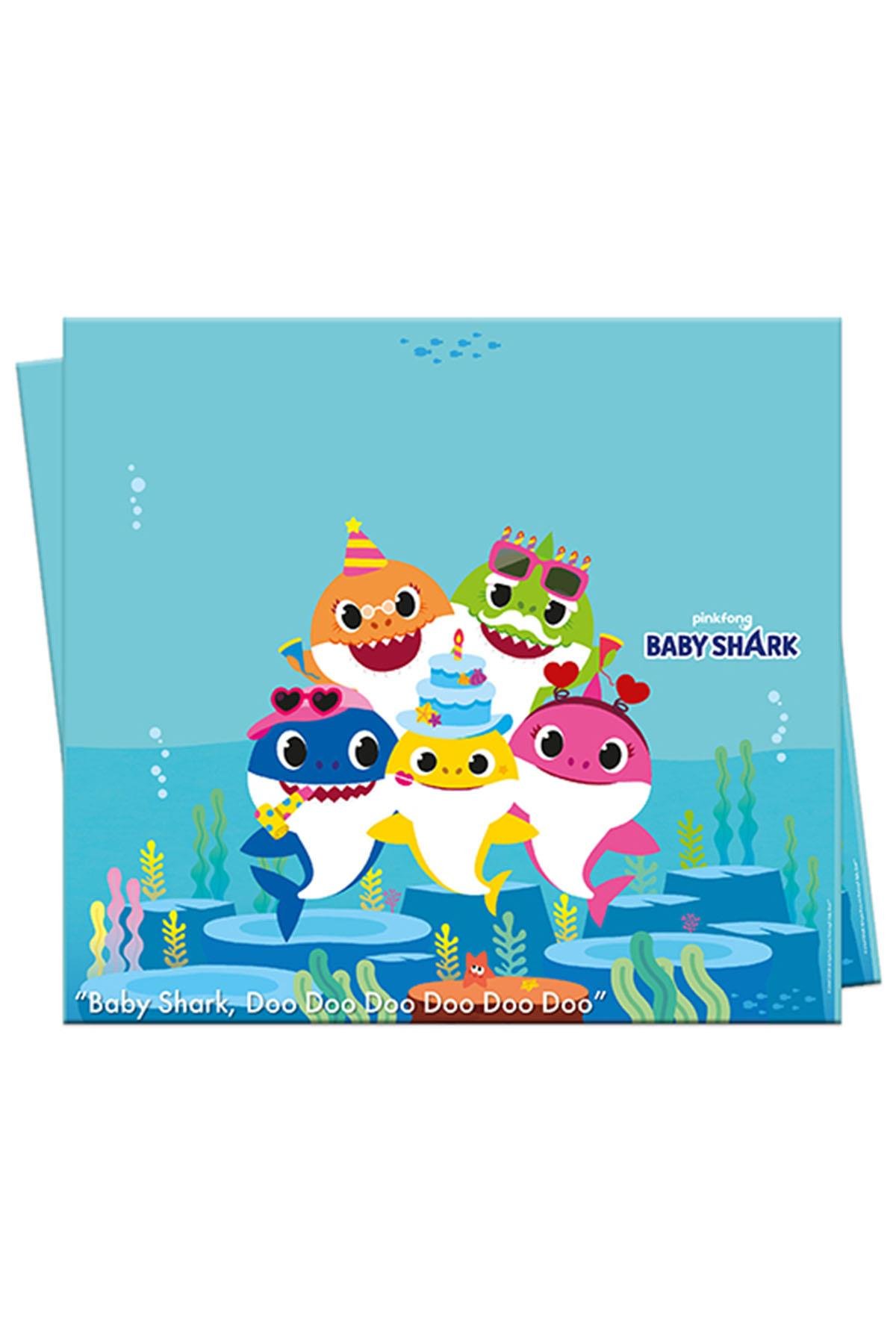 Baby Shark Plastik Masa Örtüsü 120x180 cm