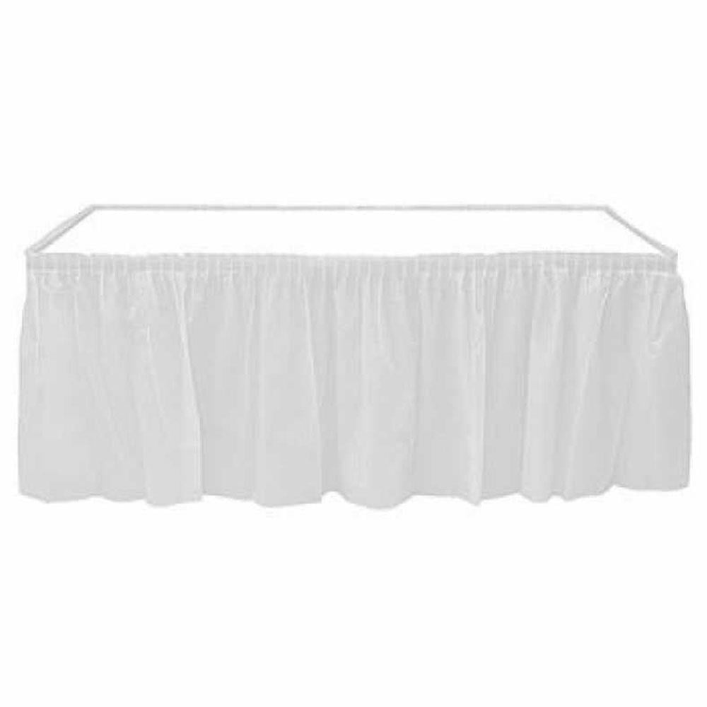 Beyaz Plastik Masa Eteği 75x426 cm