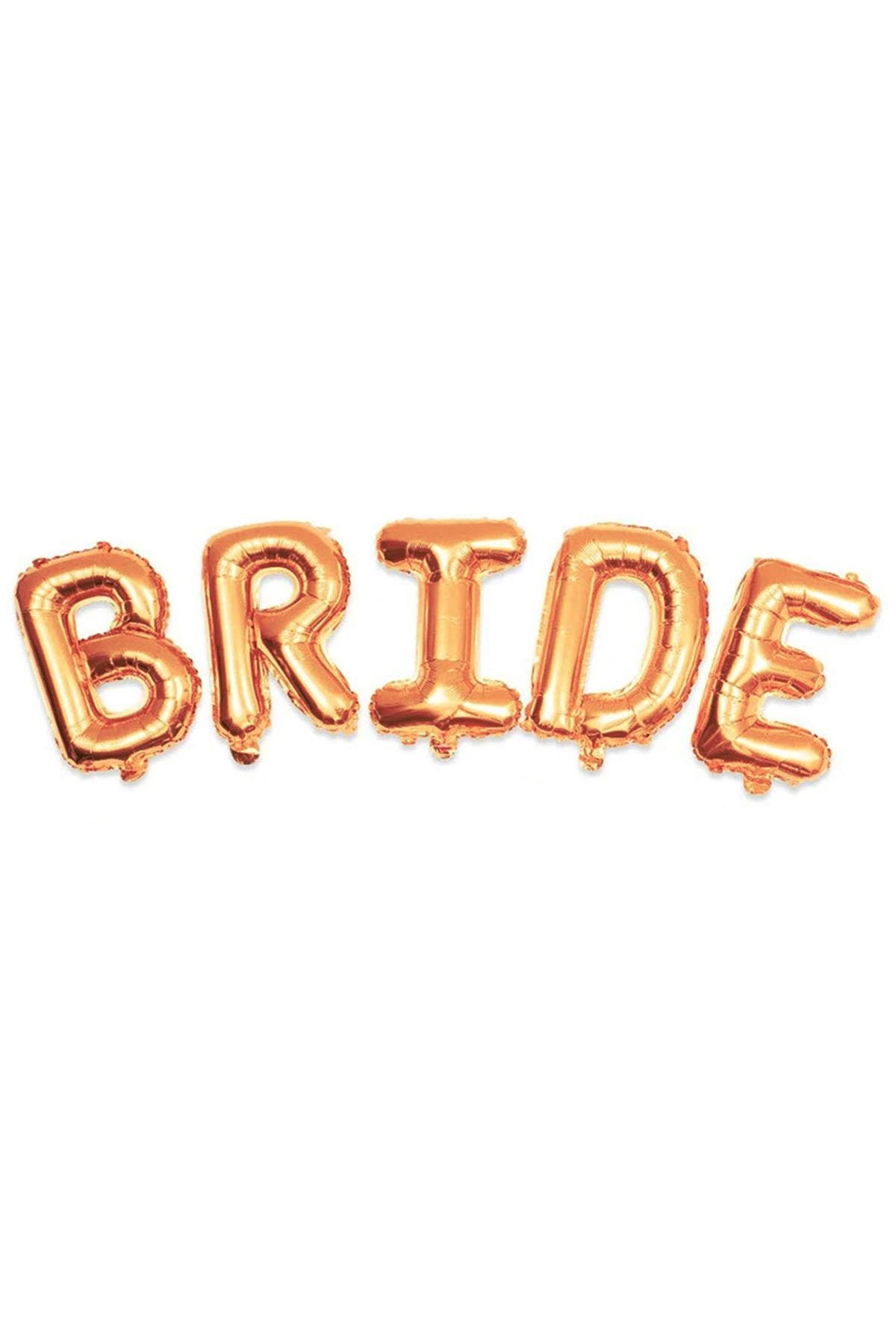 Bride Rose Gold Folyo Balon Set
