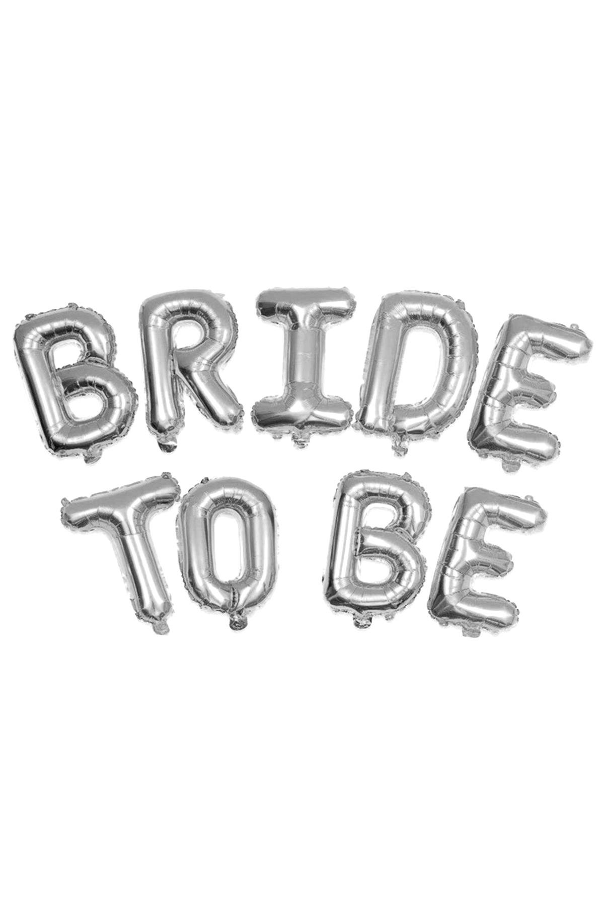 Bride To Be Gümüş Folyo Balon Set