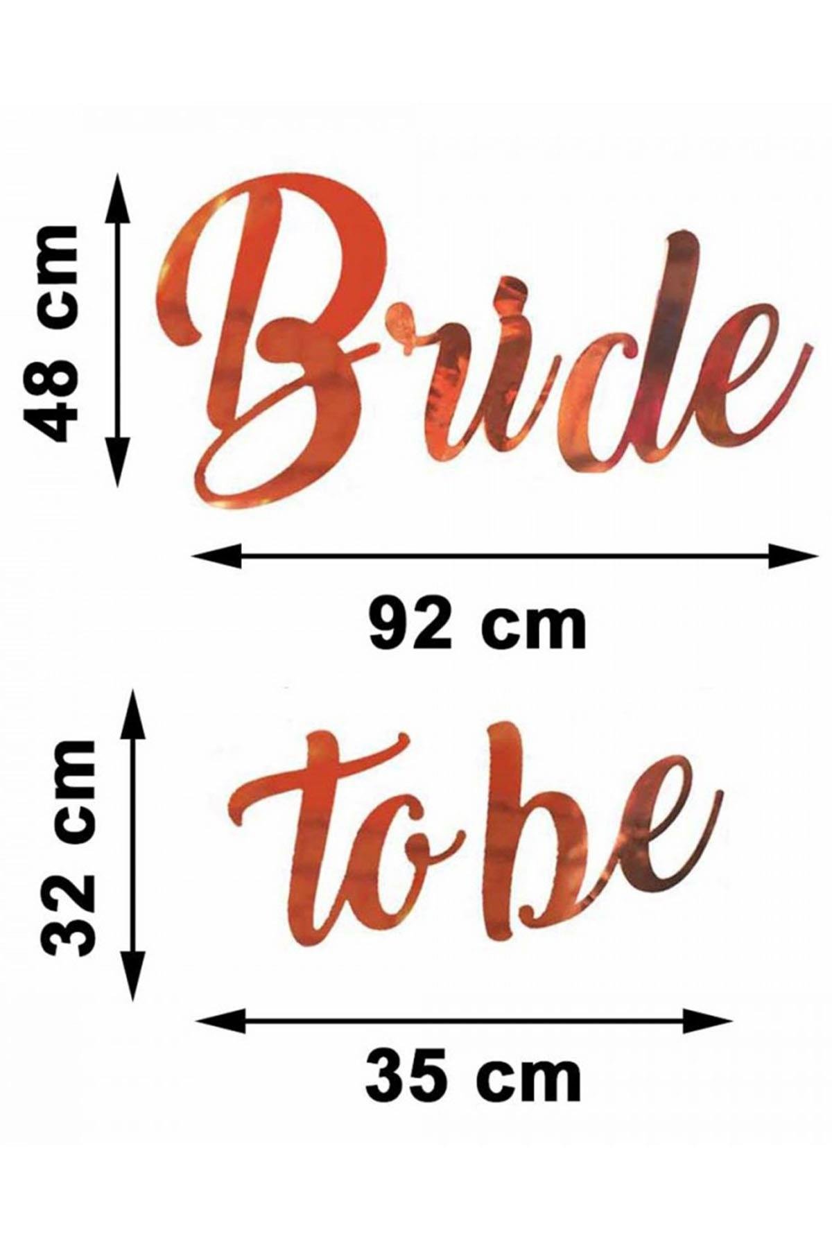 Bride To Be Harf Banner Rose Gold