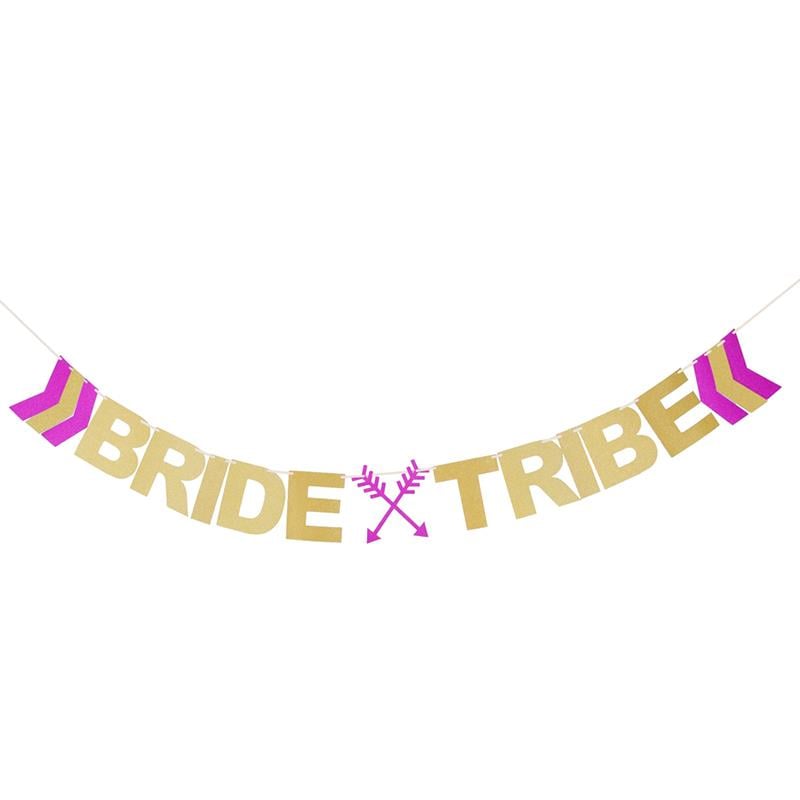 Bride Tribe Simli Altın Harf Afiş