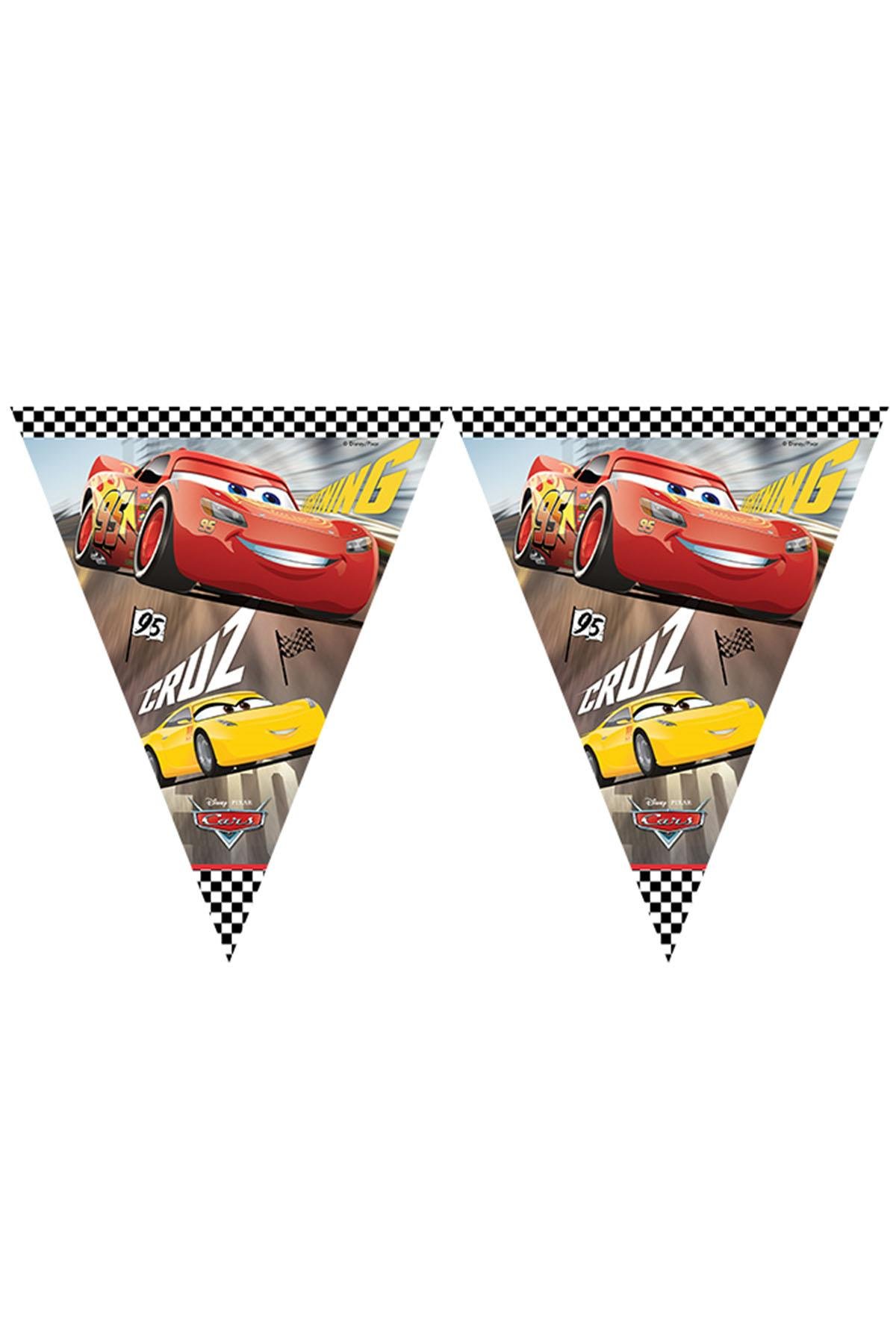 Cars 3 Lisanslı Üçgen Bayrak Afiş