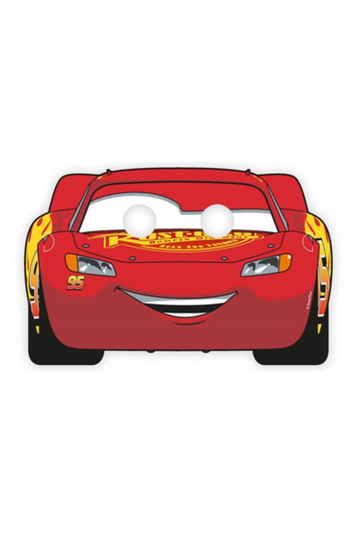 Cars Formula Lisanslı Kağıt Maske 6'lı