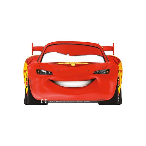 Cars Formula Lisanslı Kağıt Maske 6'lı