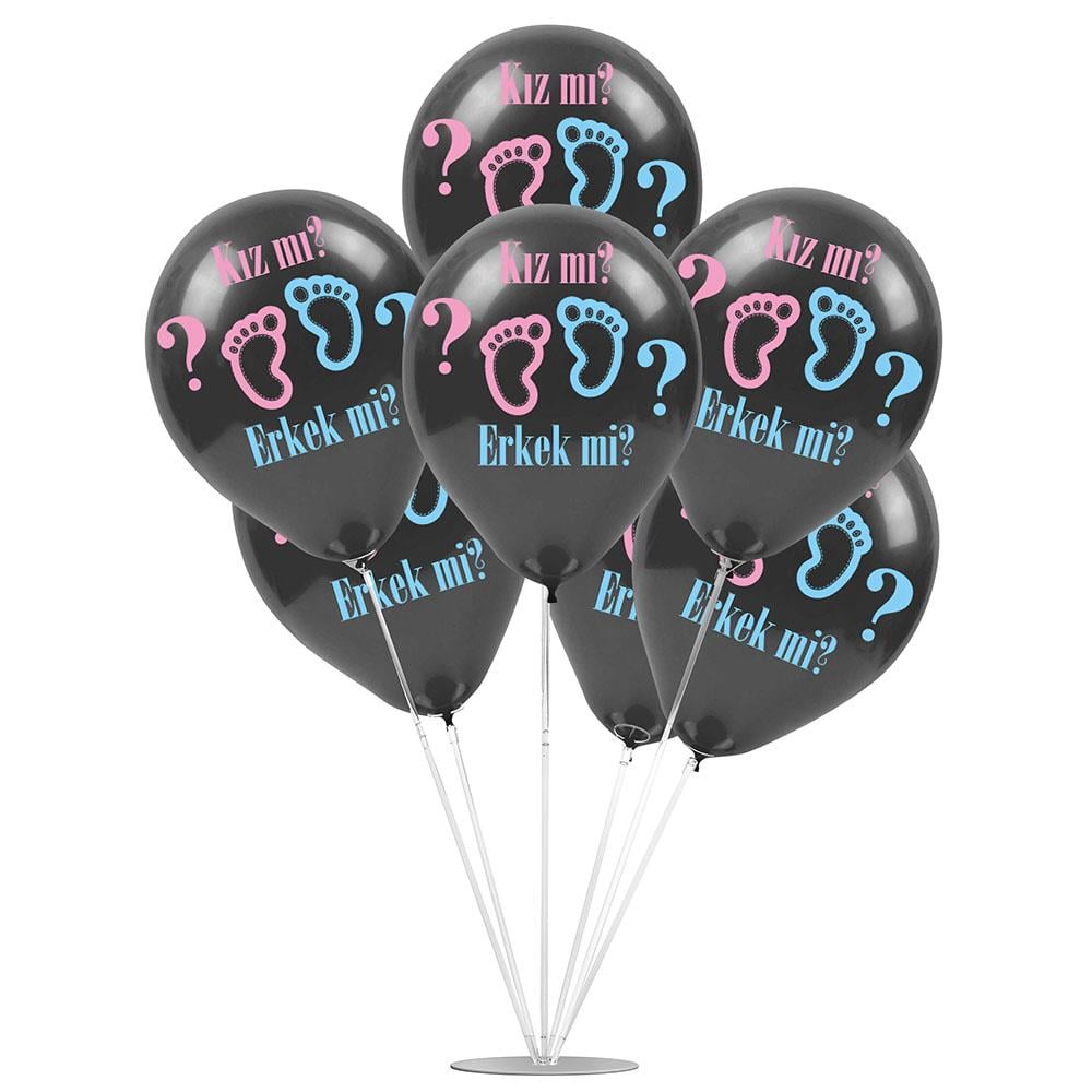 Cinsiyet Partisi Temalı Balon Stand Set 7'li