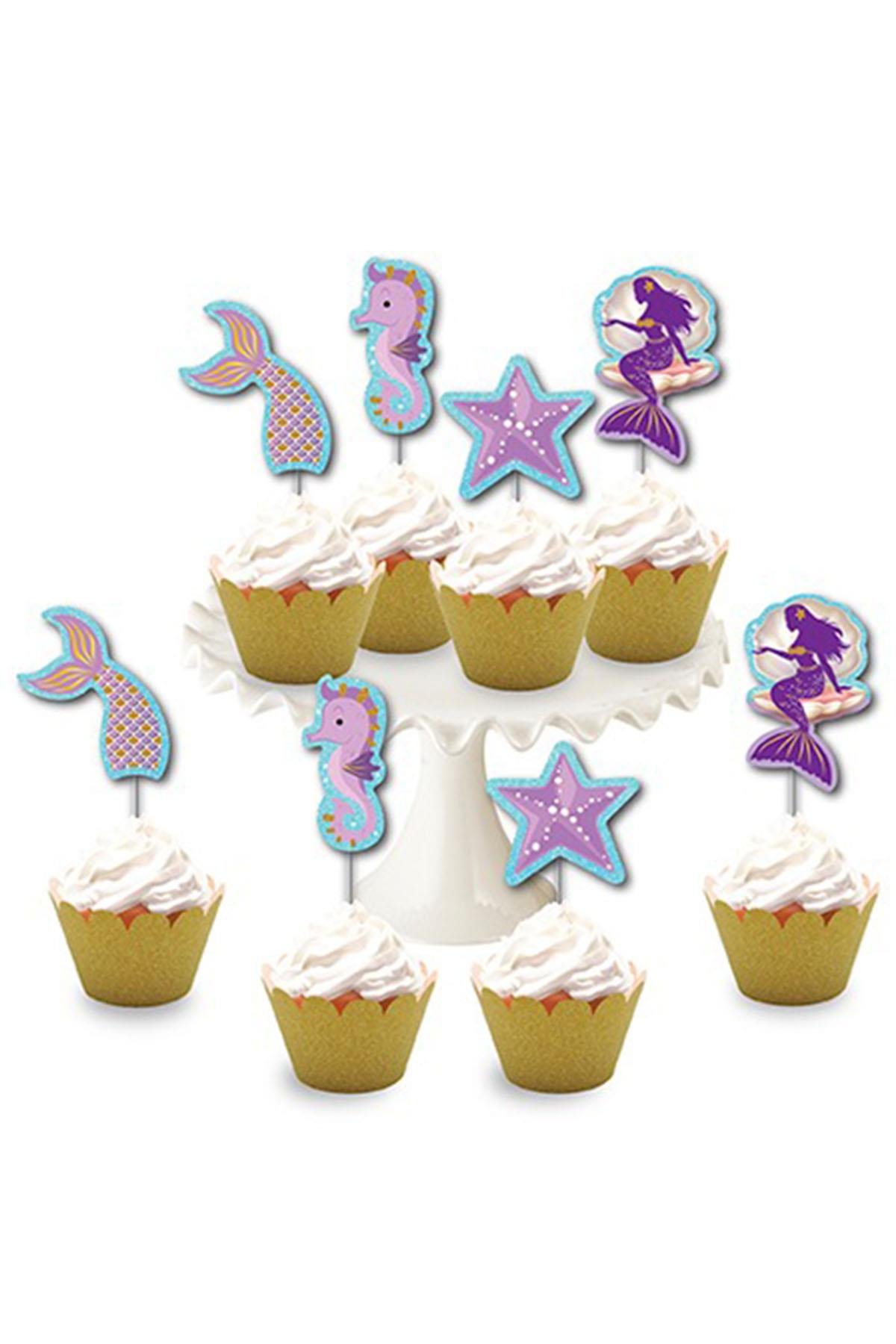 Deniz Kızı Simli Eva Delux Kürdan 8'li