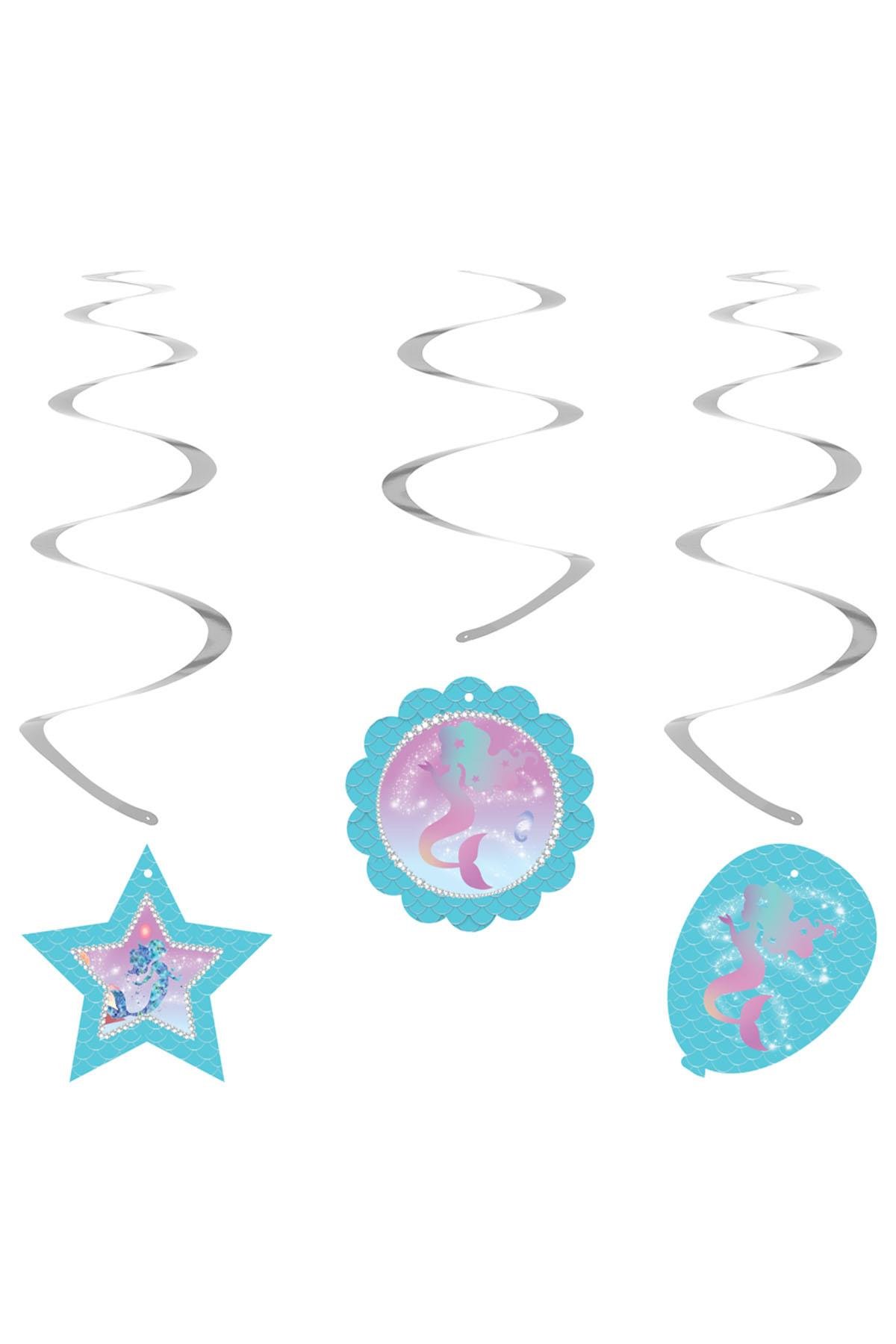 Deniz Kızı Temalı Sarkıt Süs 6'lı