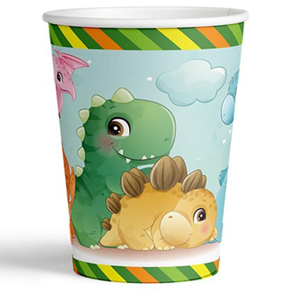 Dinazor Temalı Karton Bardak 8'li