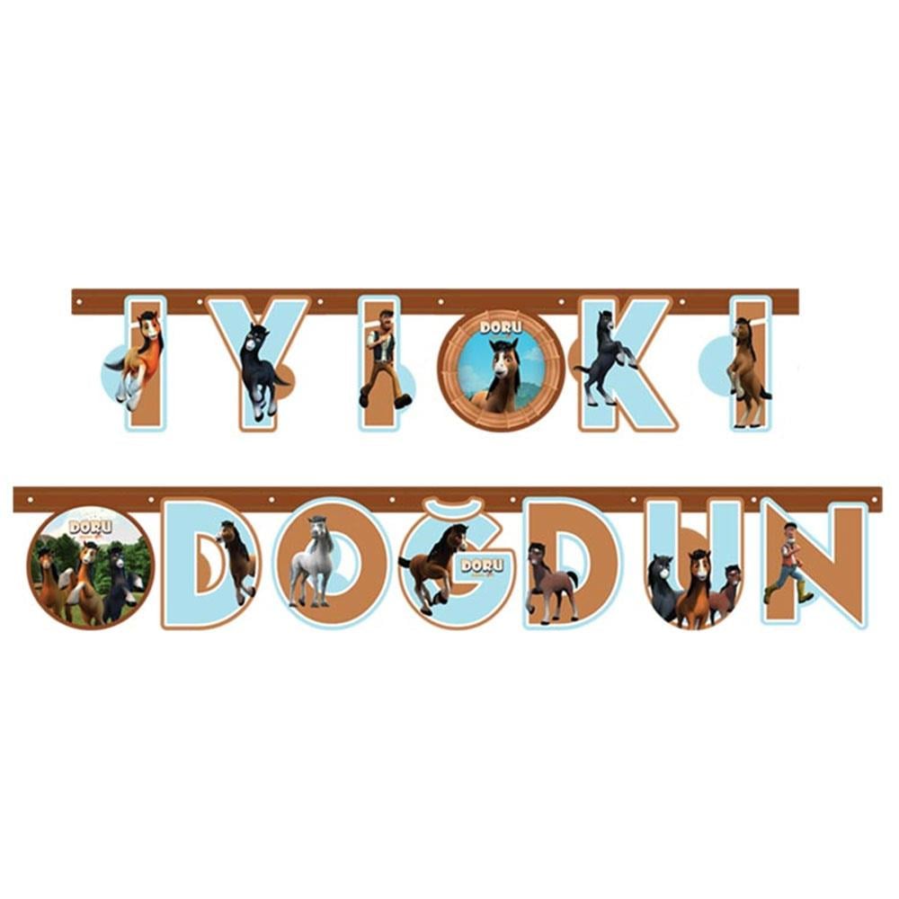 Doru İyi ki Doğdun Harf Afiş