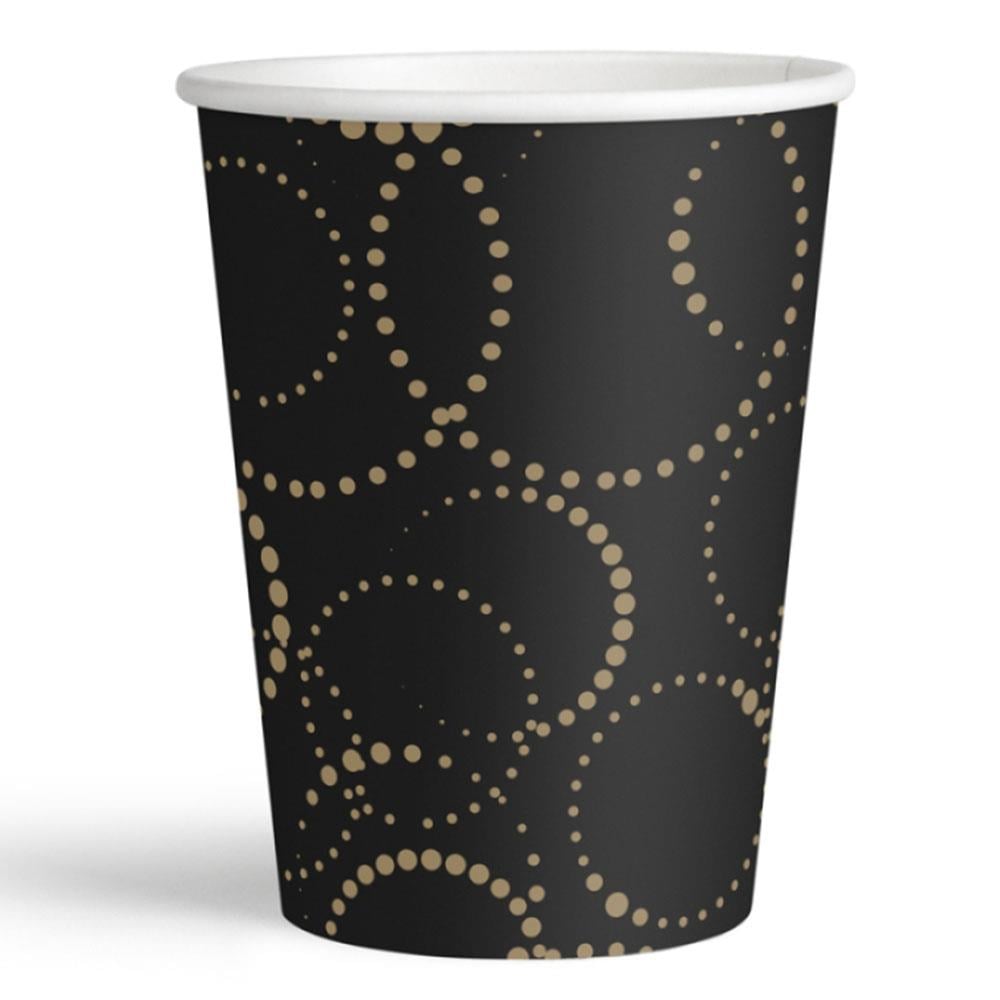 Elegant Siyah Karton Bardak 6'lı