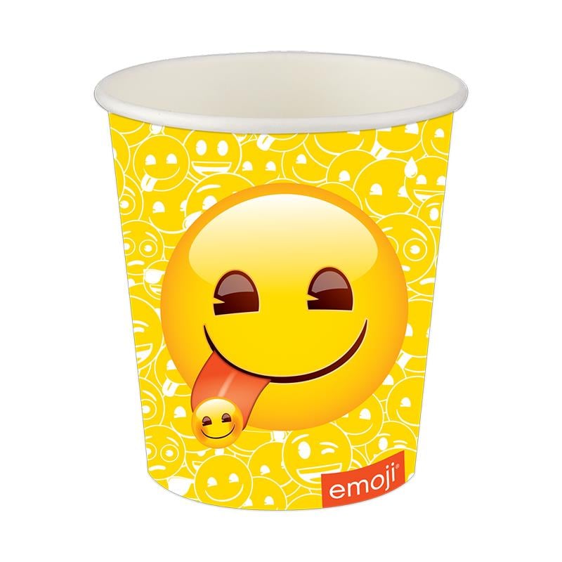 Emoji Dünyası Karton Bardak 8'li