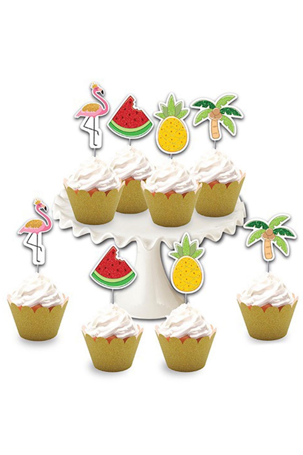 Flamingo Simli Eva Delux Kürdan 8'li