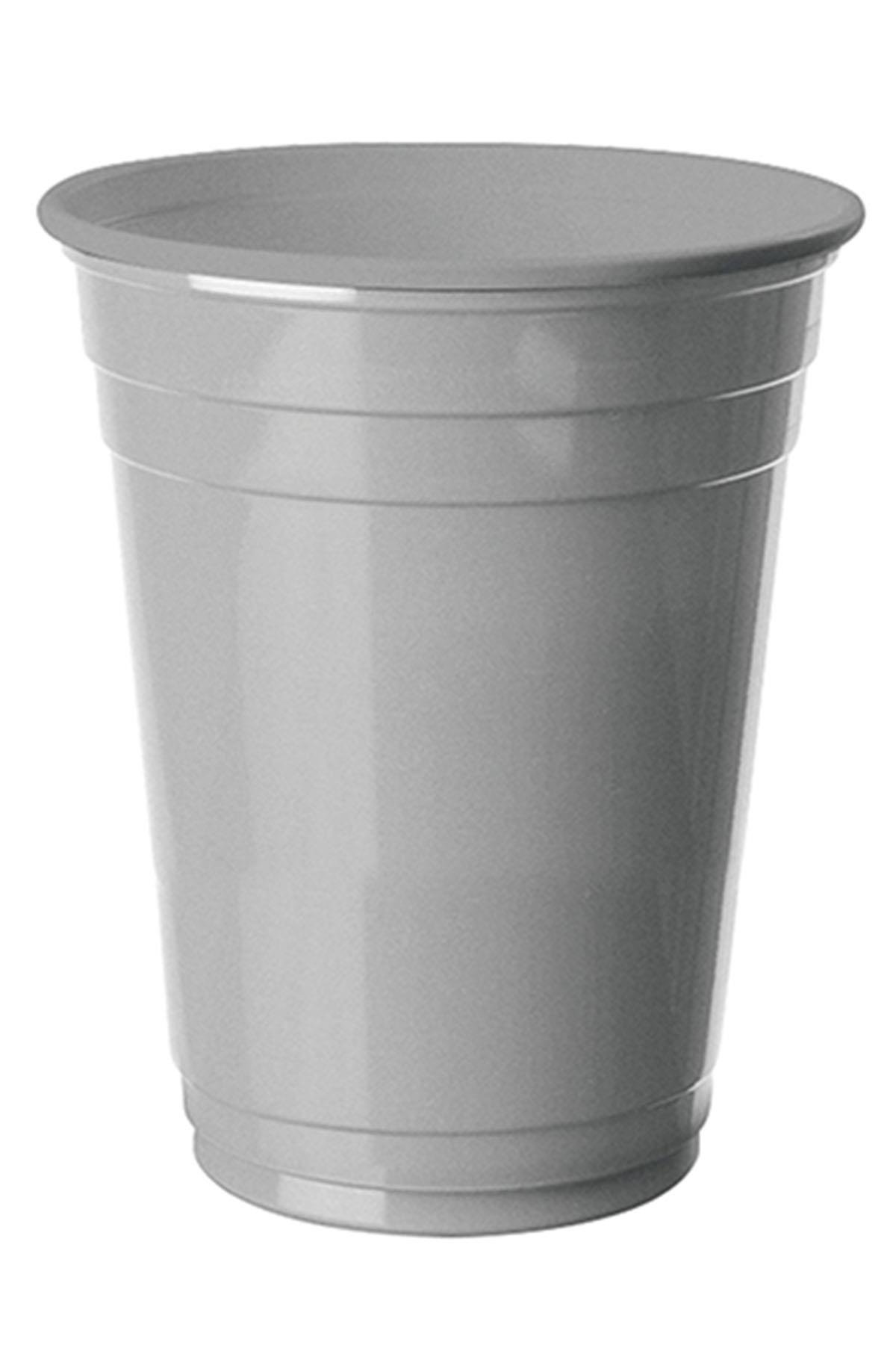 Gümüş Plastik Büyük Meşrubat Bardağı 8'li