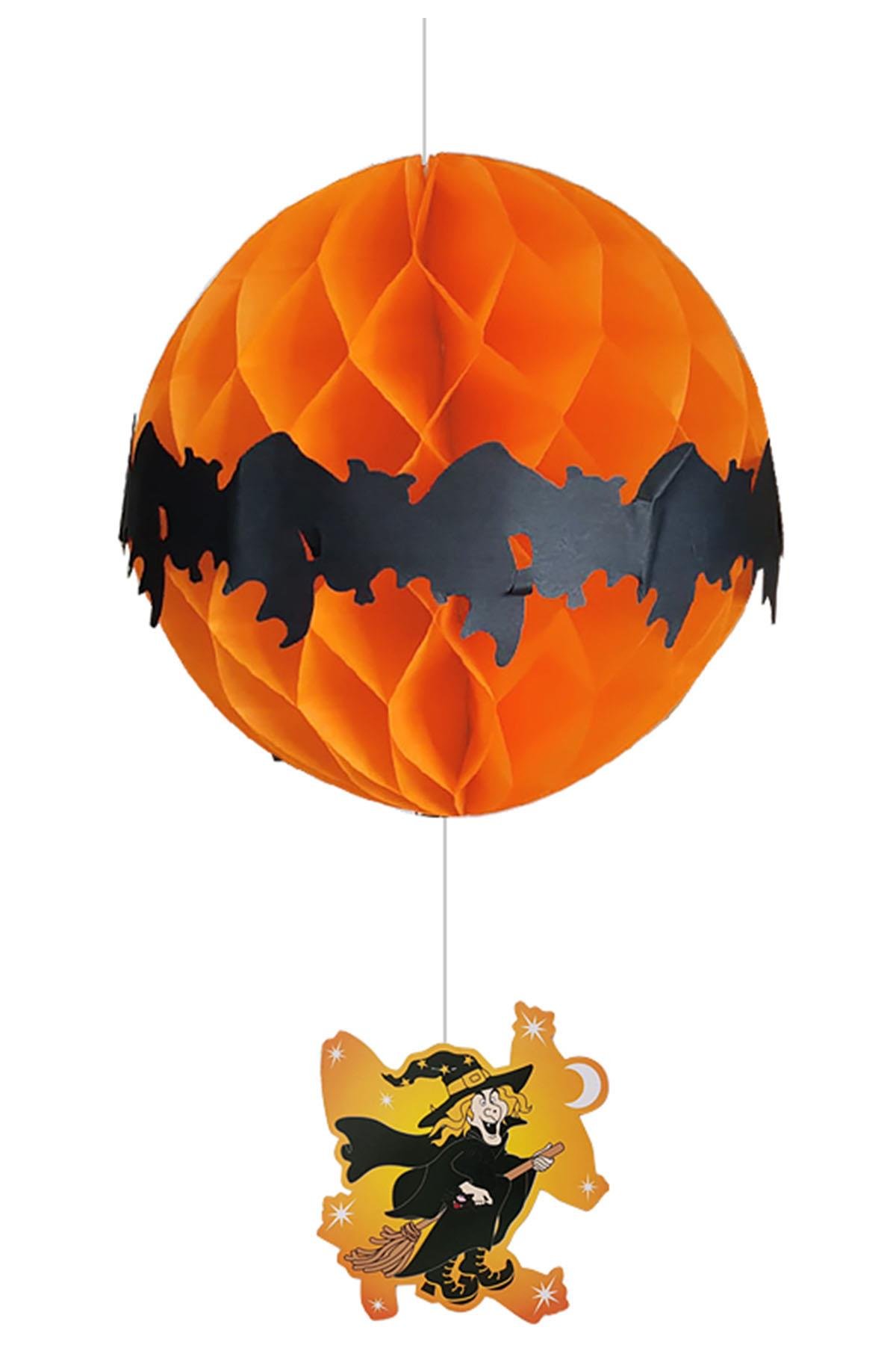 Halloween Cadı Figürlü Petek Süs