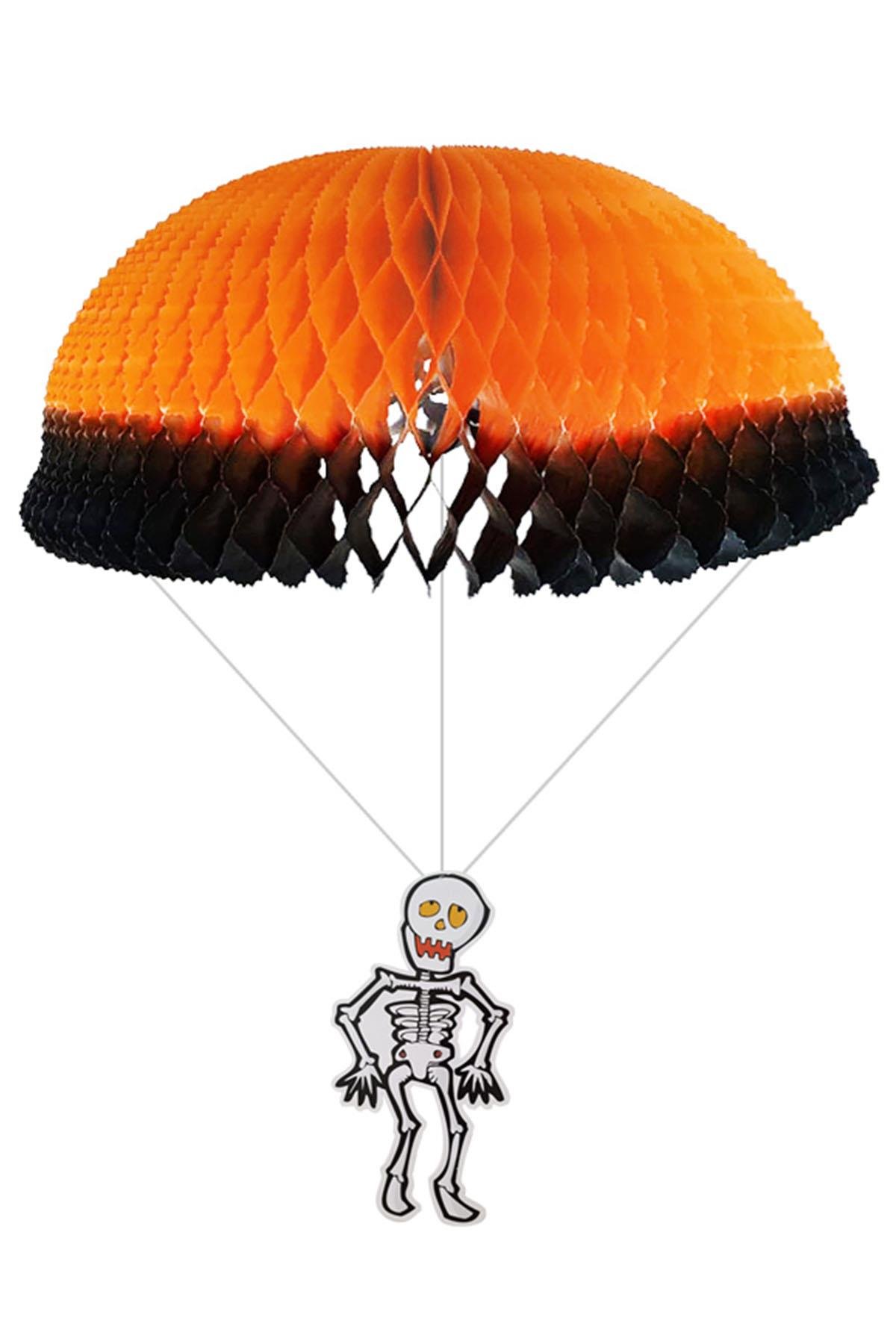 Halloween İskelet Figürlü Paraşüt Süs