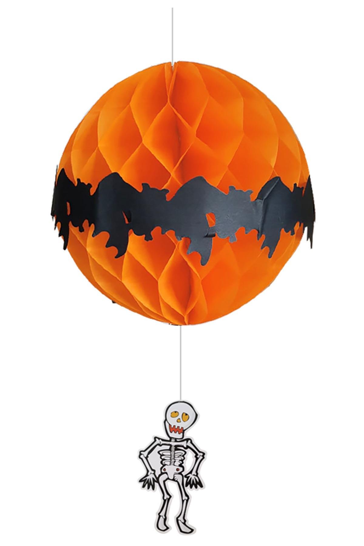 Halloween İskelet Figürlü Petek Süs