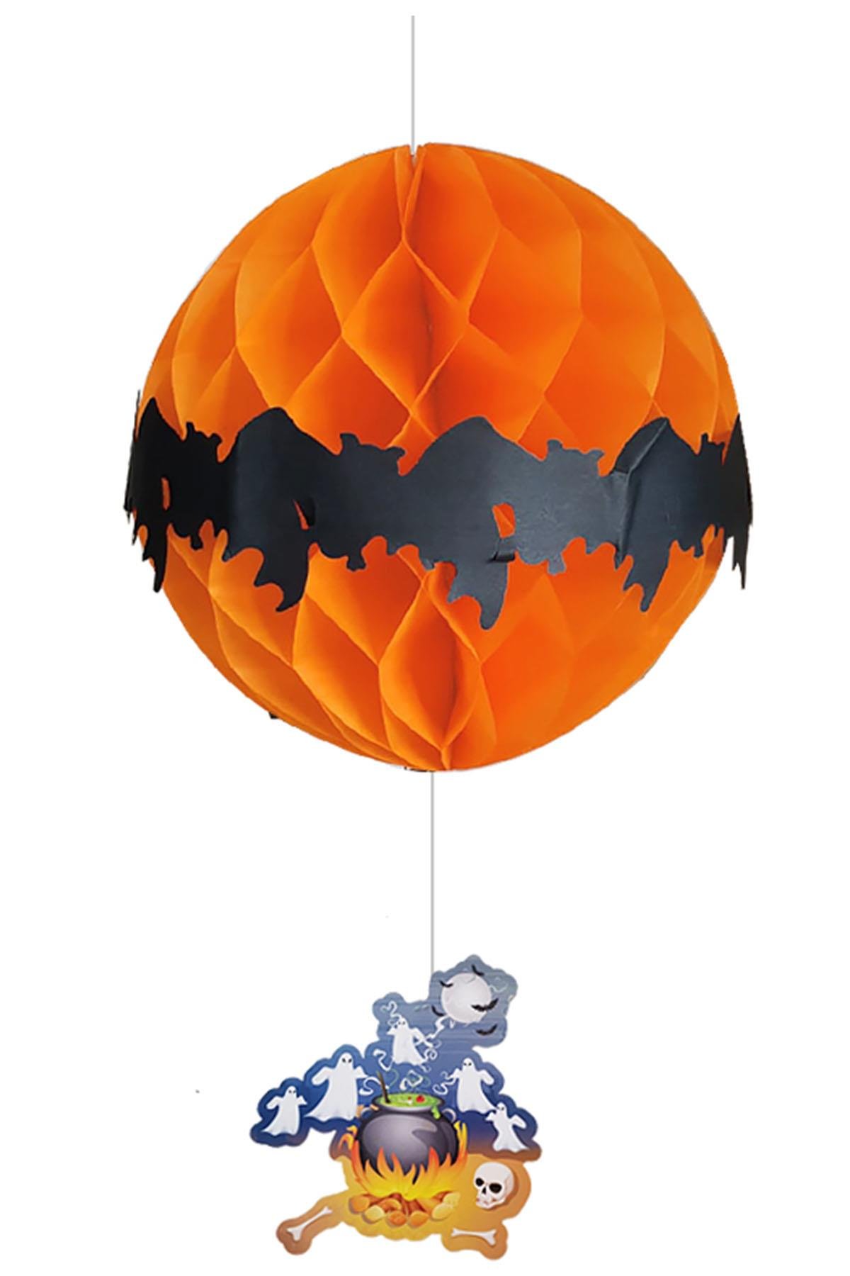 Halloween Kazan Figürlü Petek Süs