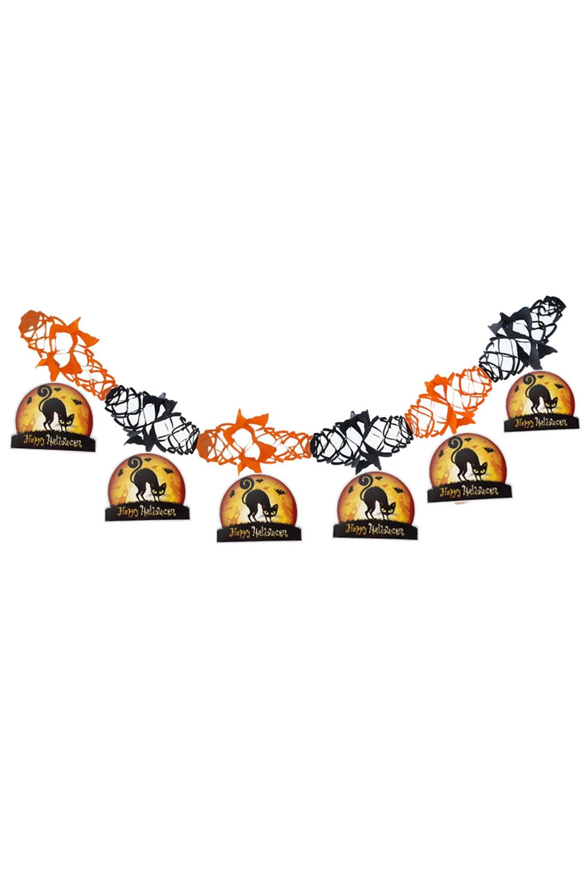 Halloween Kedi Figürlü Uzar Süs