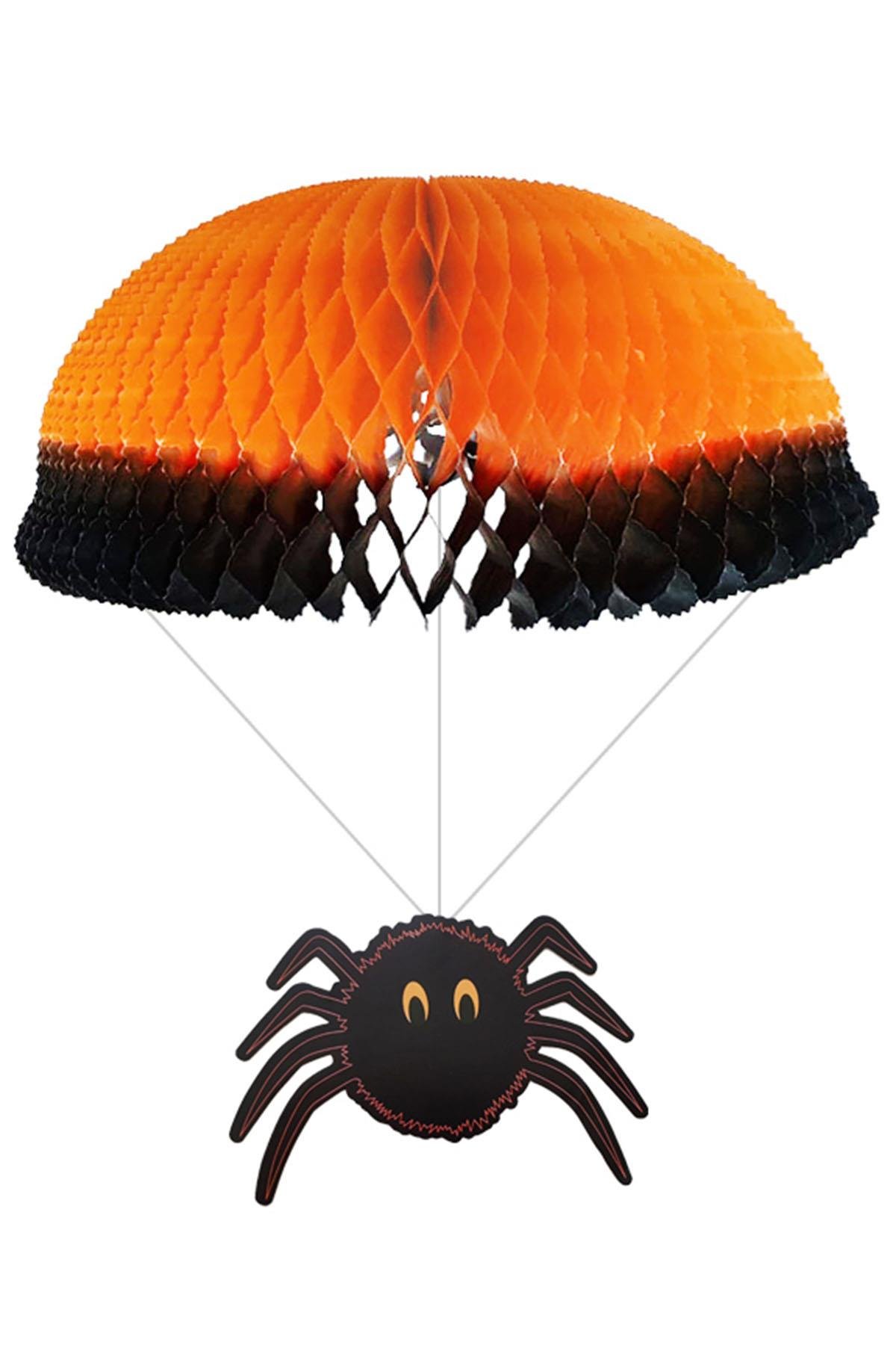 Halloween Örümcek Figürlü Paraşüt Süs