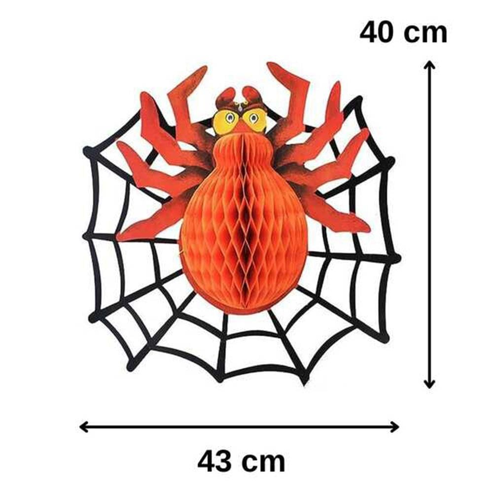 Halloween Örümcek Petek Asma Süs