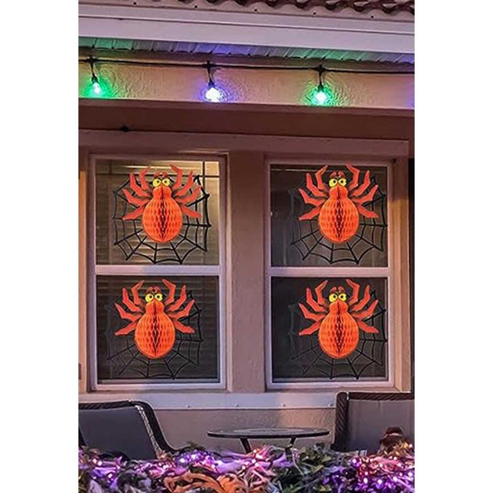 Halloween Örümcek Petek Asma Süs