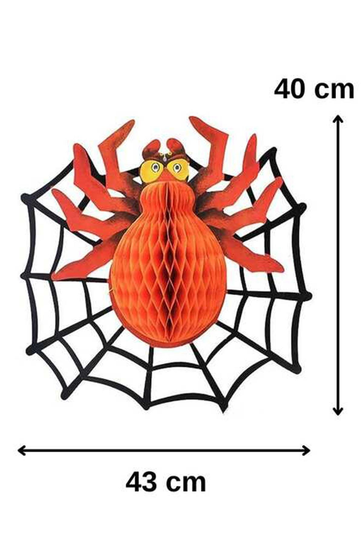 Halloween Örümcek Petek Asma Süs