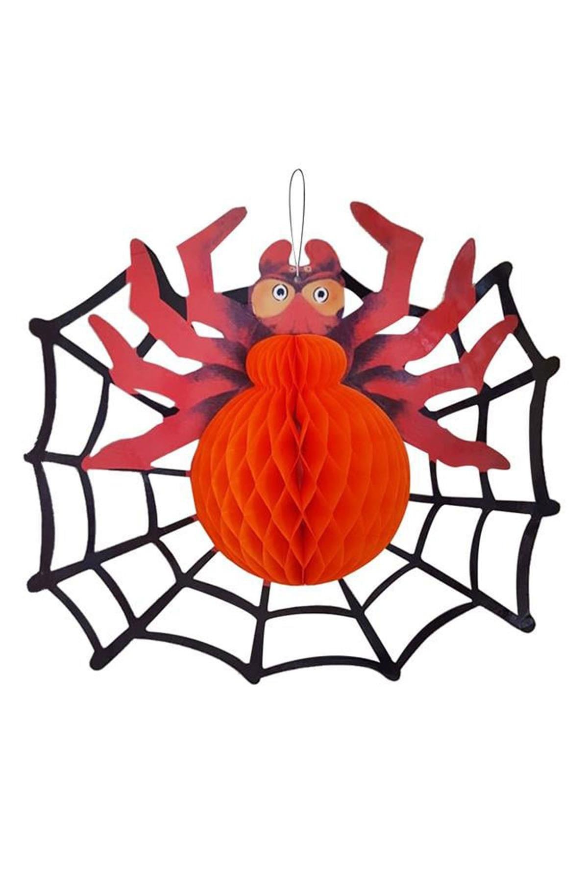 Halloween Örümcek Petek Asma Süs