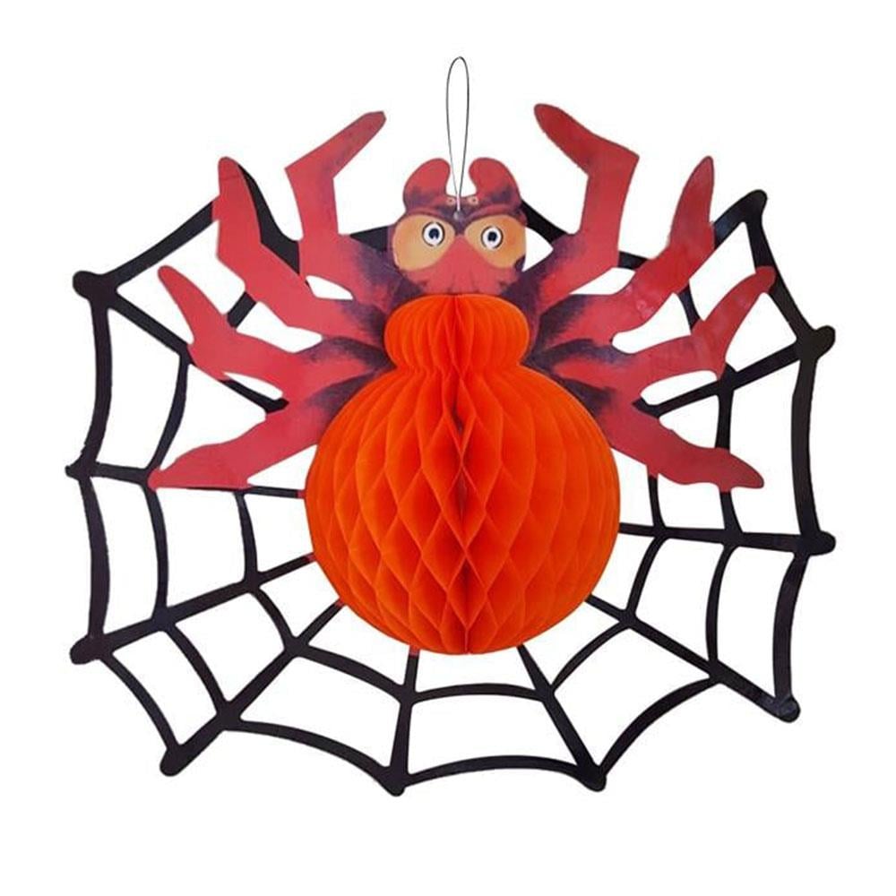 Halloween Örümcek Petek Asma Süs