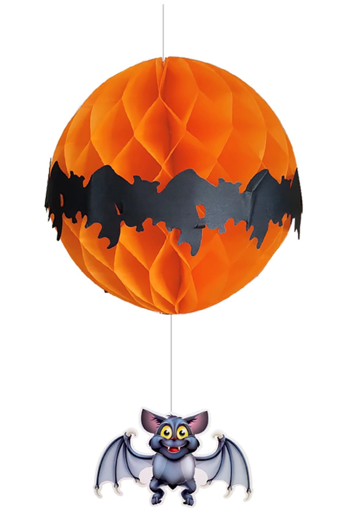 Halloween Yarasa Figürlü Petek Süs