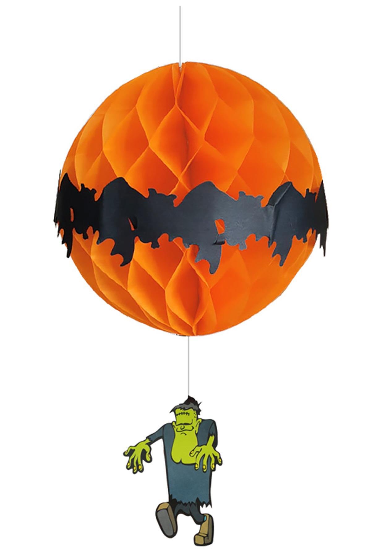 Halloween Yeşil Adam Figürlü Petek Süs