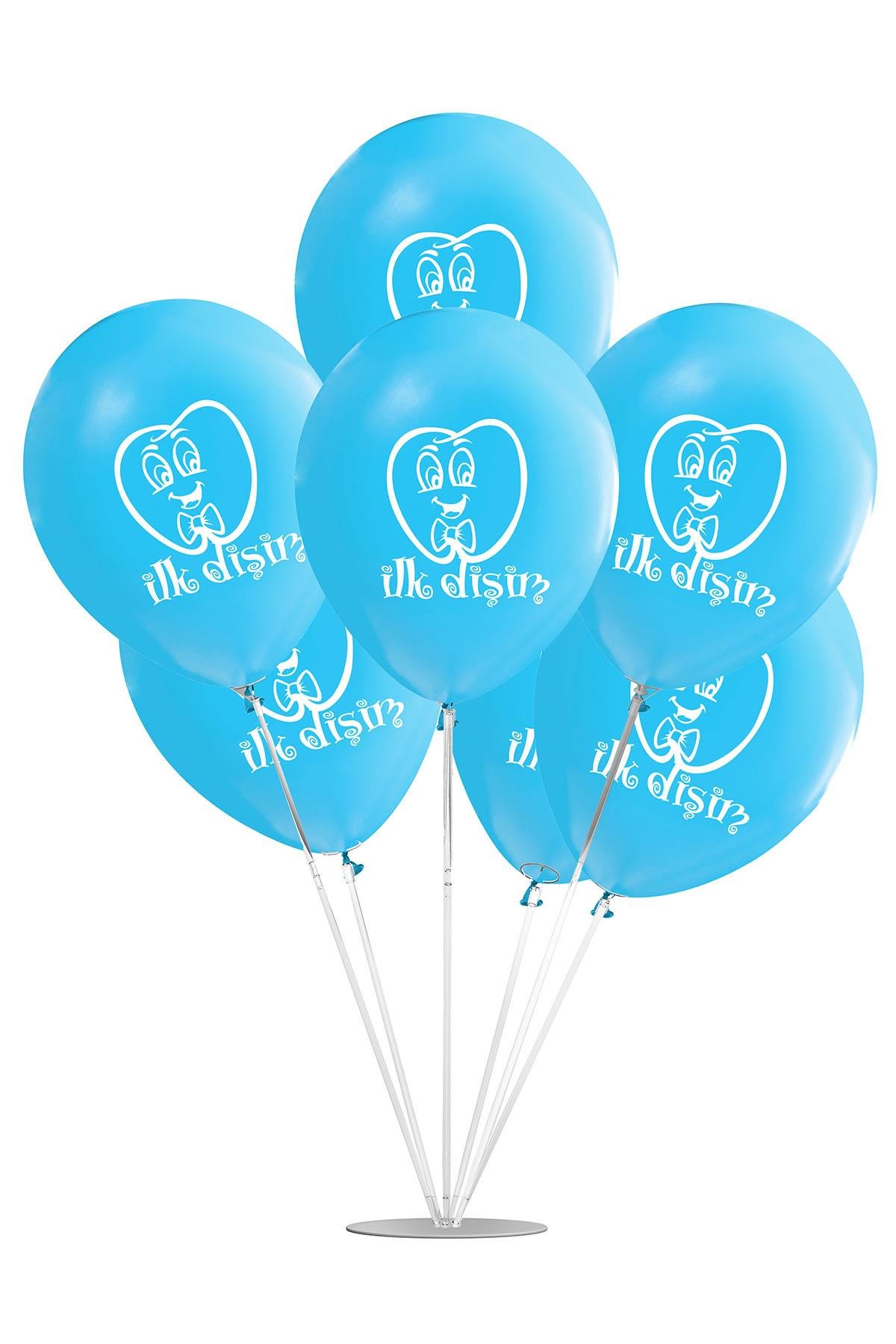 İlk Dişim Temalı Mavi Balon Stand Set 7'li