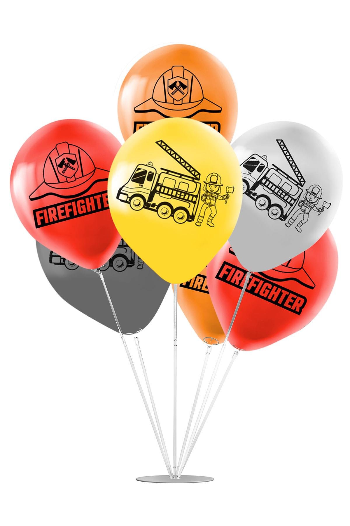 İtfaiyeciler Temalı Balon Stand Set 7'li