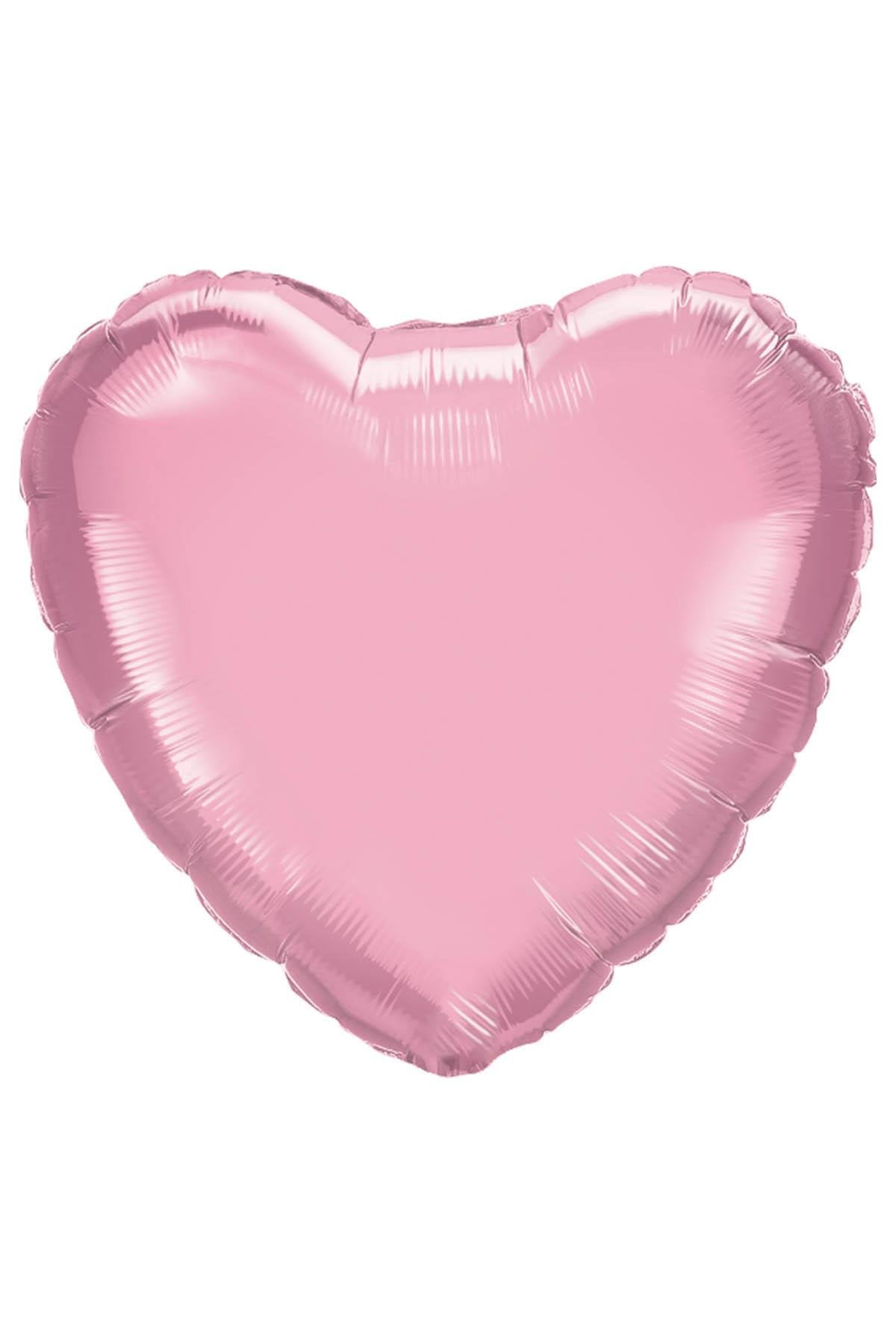 Kalp Folyo Balon Pembe 45 cm