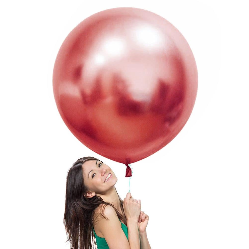 Kırmızı Jumbo Krom Lateks Balon 60 cm