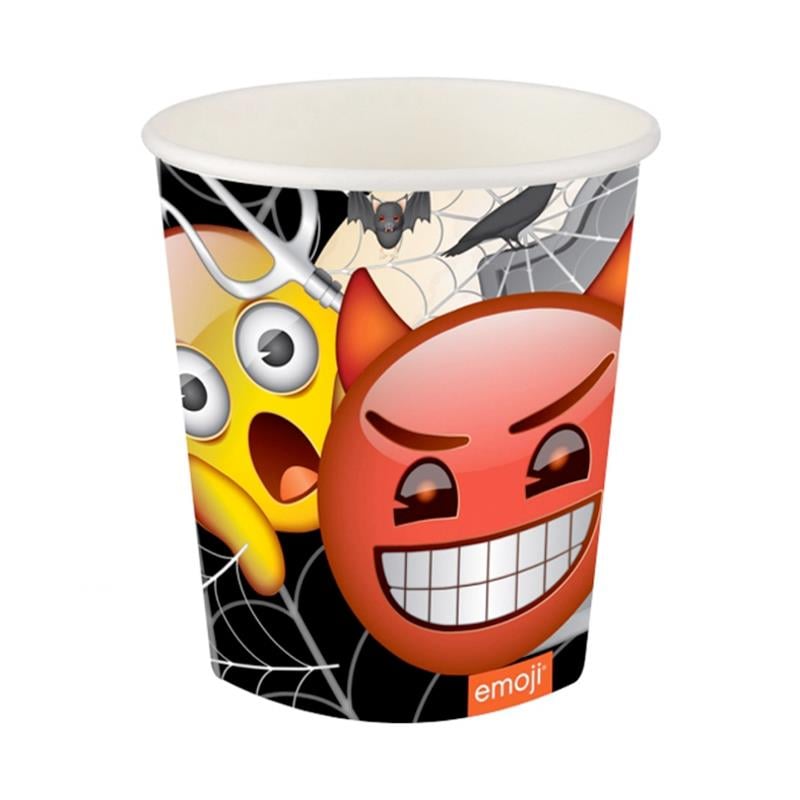 Korku Emoji Karton Bardak 8'li