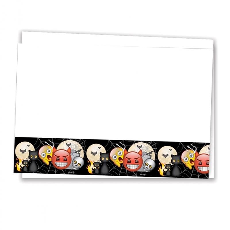 Korku Emoji Plastik Masa Örtüsü 120x180 cm