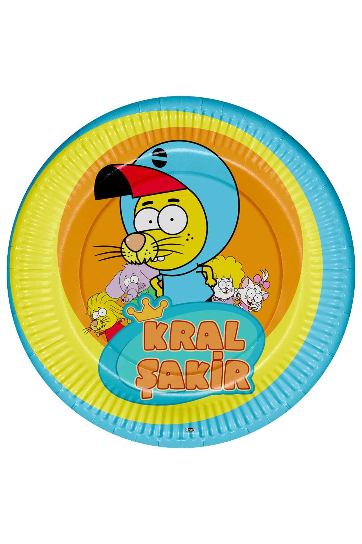 Kral Şakir Action Karton Tabak 23 cm 8'li