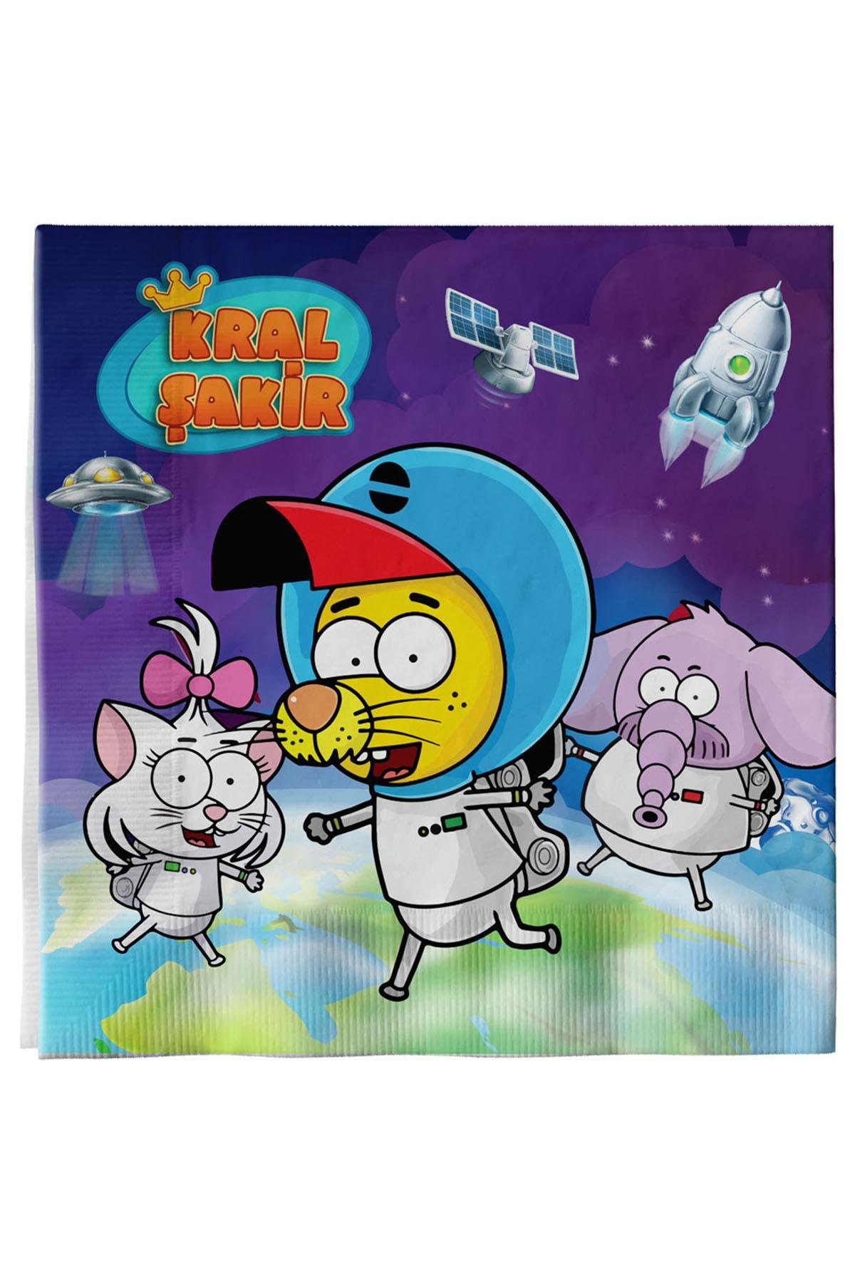 Kral Şakir Uzayda Kağıt Peçete 33x33 cm 16'lı