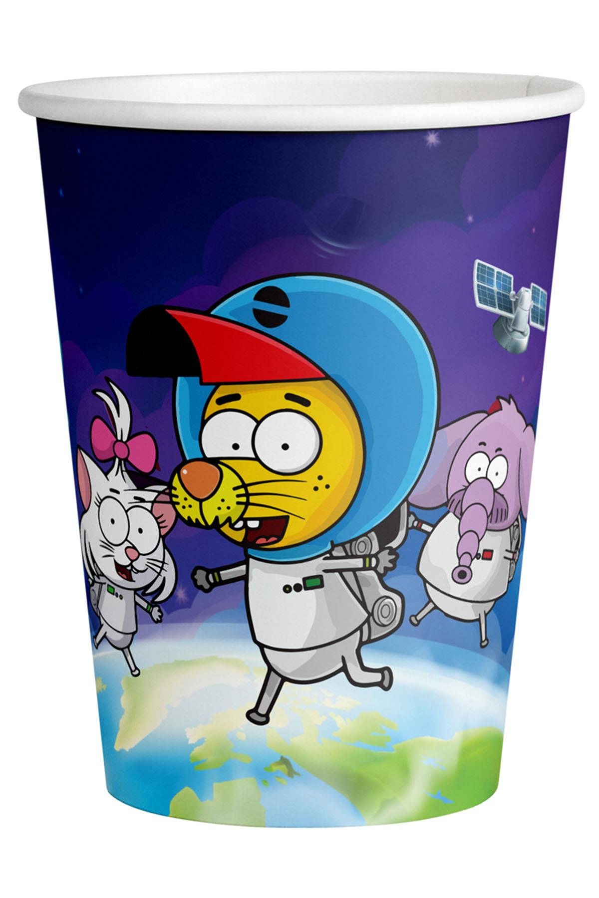 Kral Şakir Uzayda Karton Bardak 8'li