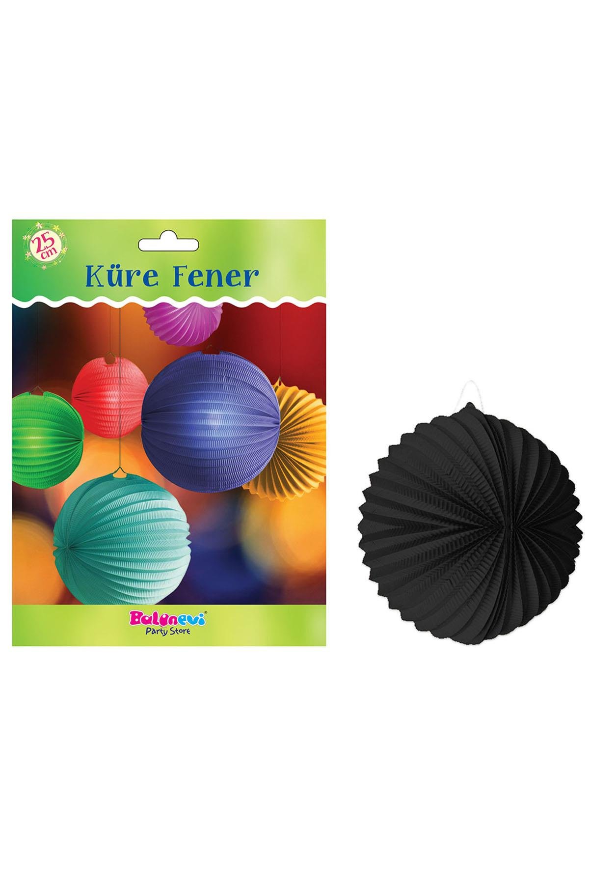 Küre Fener Siyah 25 cm