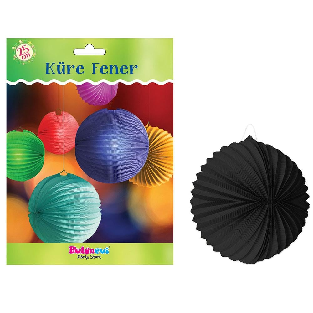 Küre Fener Siyah 25 cm