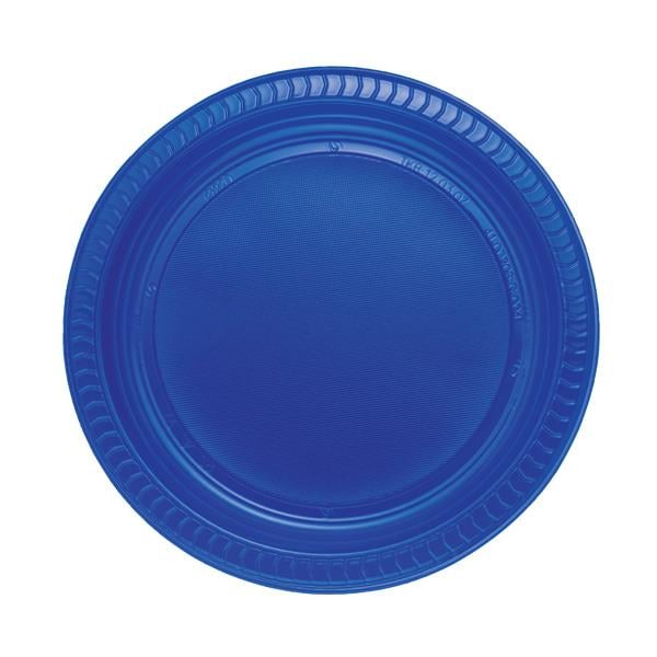 Lacivert Plastik Tabak 22 cm 24'lü