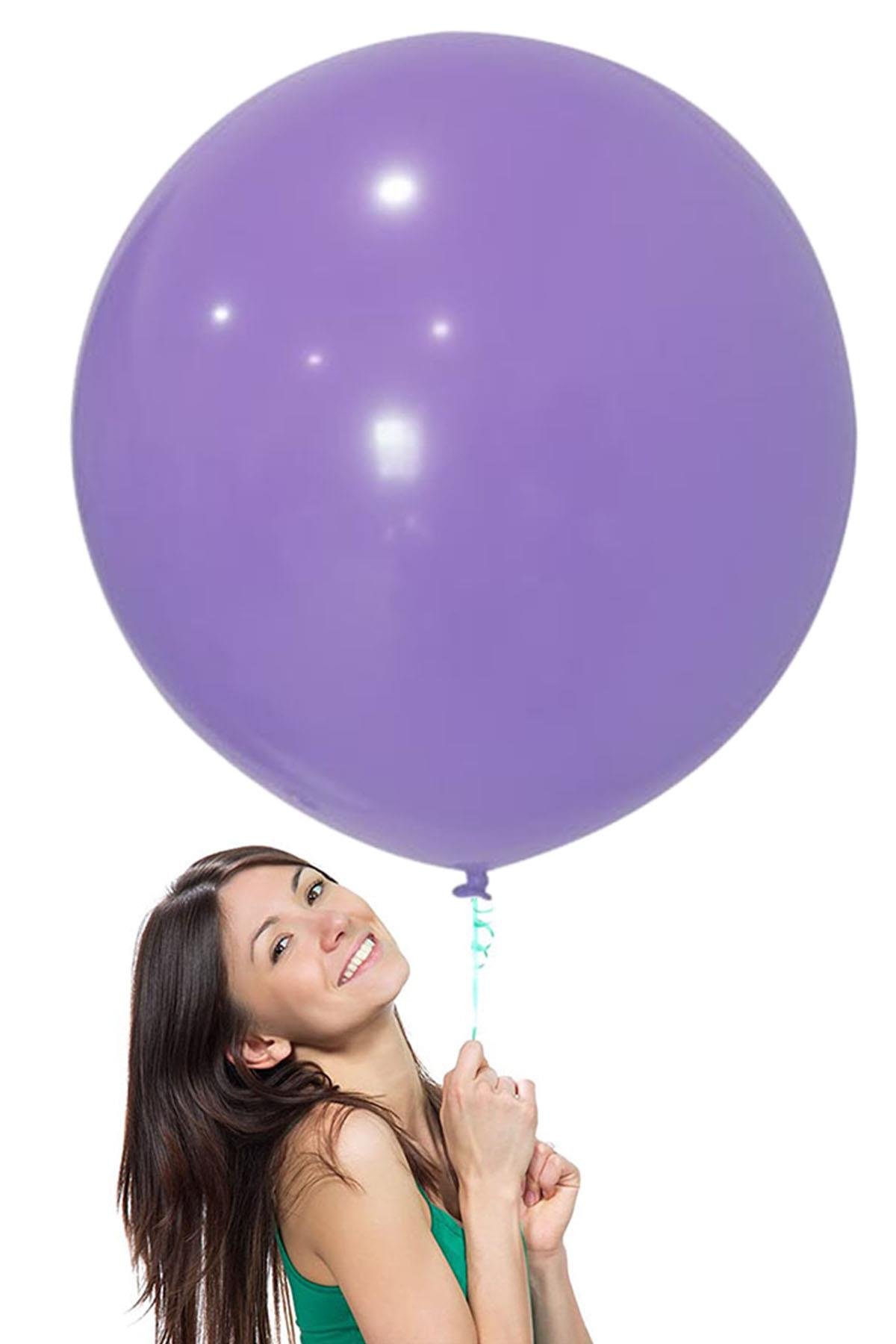 Lila Jumbo Lateks Balon 60 cm