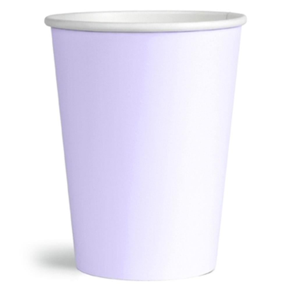 Lila Makaron Karton Bardak 8'li