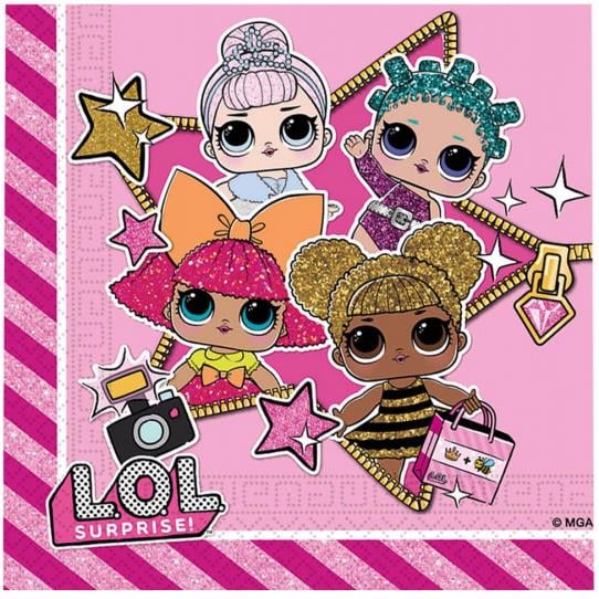 Lol Bebek Kağıt Peçete 33x33 cm 20'li