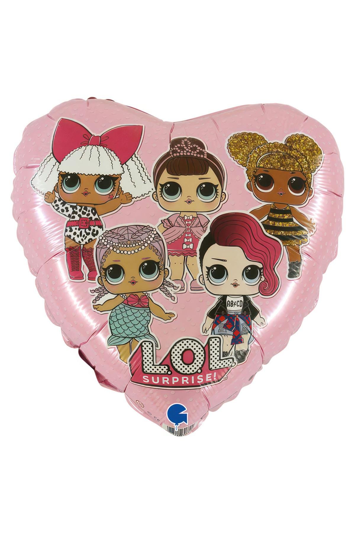 Lol Bebek Pembe Kalp Grabo Folyo Balon 45 cm