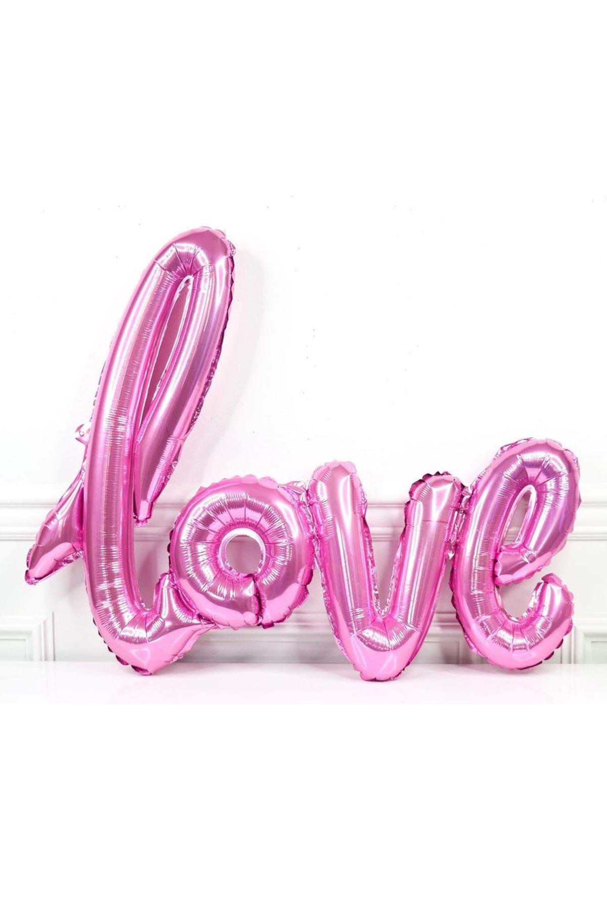 Love Folyo Balon Pembe