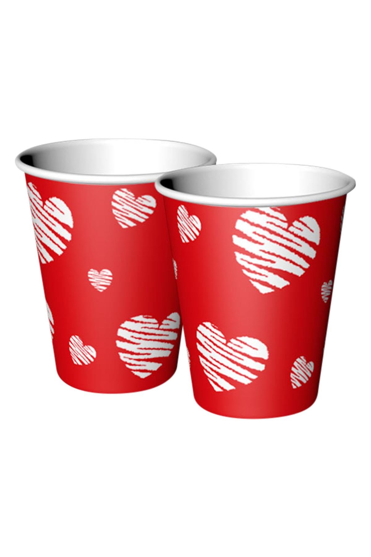 Love Karton Bardak 8'li