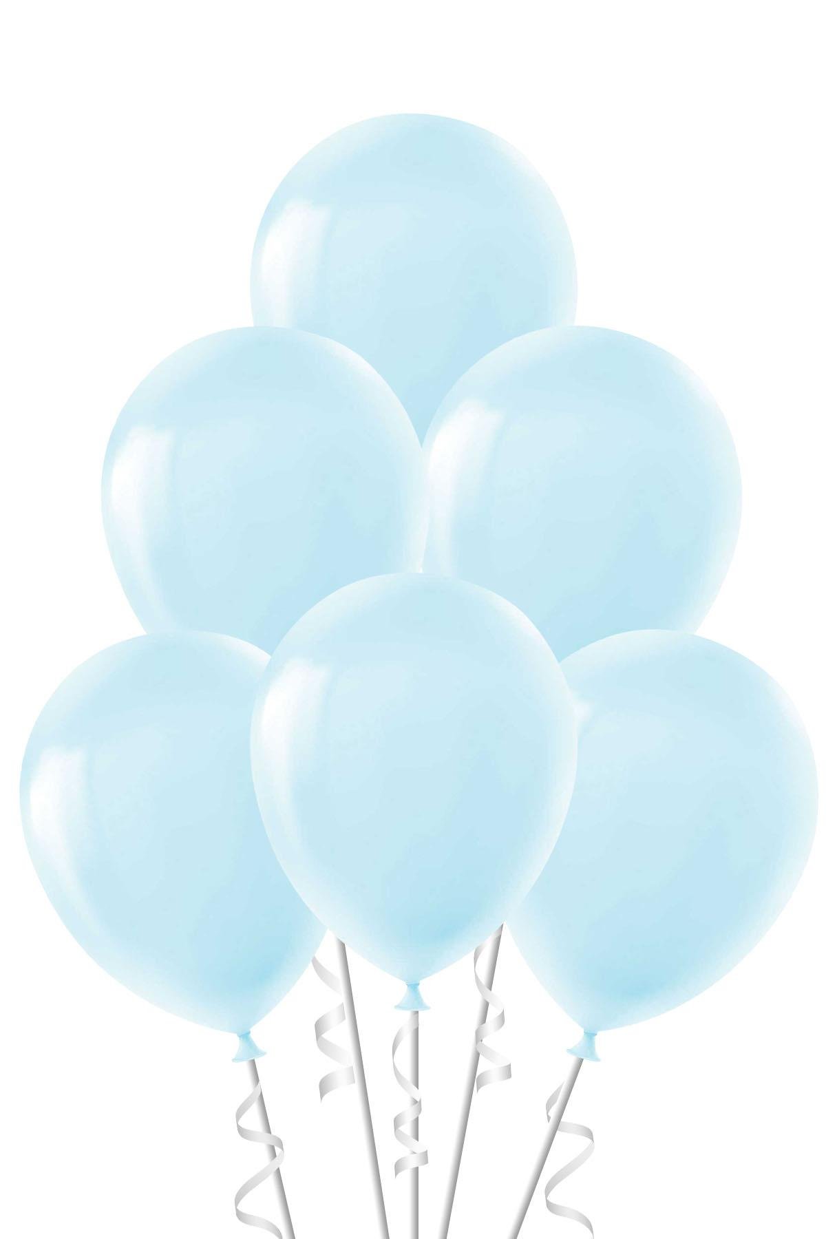 Mavi Makaron Lateks Balon 10'lu
